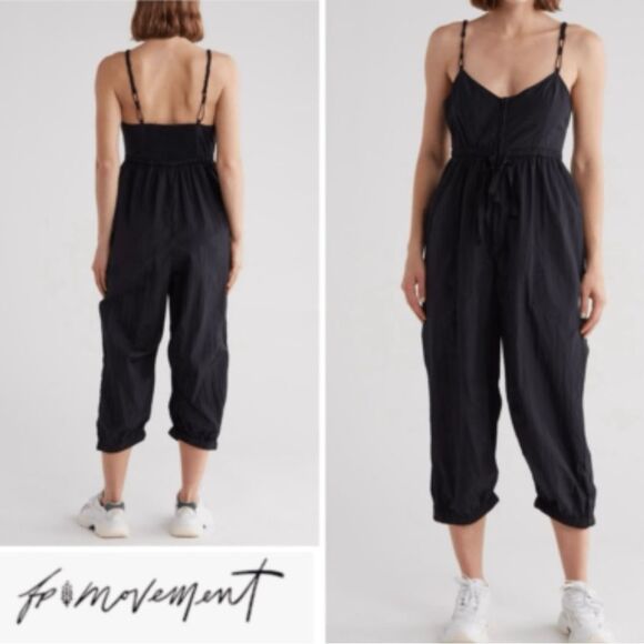NWT Down To Earth Black Jumpsuit by FreeMovement - Picture 1 of 4